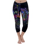 Grunge Paint Splatter Splash Ink Capri Winter Leggings 