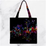 Grunge Paint Splatter Splash Ink Zipper Grocery Tote Bag