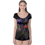 Grunge Paint Splatter Splash Ink Boyleg Leotard 