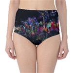 Grunge Paint Splatter Splash Ink Classic High-Waist Bikini Bottoms