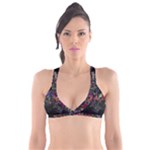 Grunge Paint Splatter Splash Ink Plunge Bikini Top