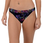 Grunge Paint Splatter Splash Ink Band Bikini Bottoms