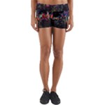 Grunge Paint Splatter Splash Ink Yoga Shorts