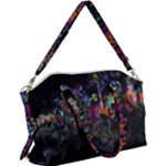 Grunge Paint Splatter Splash Ink Canvas Crossbody Bag