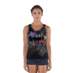 Grunge Paint Splatter Splash Ink Sport Tank Top 