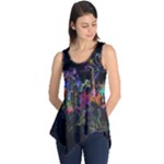 Grunge Paint Splatter Splash Ink Sleeveless Tunic