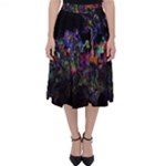 Grunge Paint Splatter Splash Ink Classic Midi Skirt