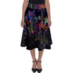Grunge Paint Splatter Splash Ink Perfect Length Midi Skirt