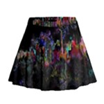 Grunge Paint Splatter Splash Ink Mini Flare Skirt