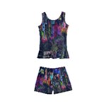 Grunge Paint Splatter Splash Ink Kids  Boyleg Swimsuit