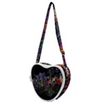 Grunge Paint Splatter Splash Ink Heart Shoulder Bag