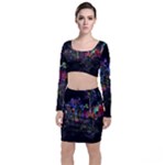 Grunge Paint Splatter Splash Ink Top and Skirt Sets