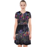 Grunge Paint Splatter Splash Ink Adorable in Chiffon Dress