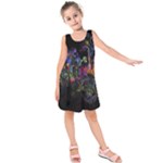 Grunge Paint Splatter Splash Ink Kids  Sleeveless Dress