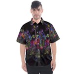 Grunge Paint Splatter Splash Ink Men s Short Sleeve Shirt