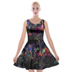 Grunge Paint Splatter Splash Ink Velvet Skater Dress