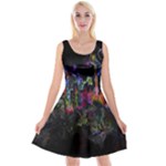 Grunge Paint Splatter Splash Ink Reversible Velvet Sleeveless Dress