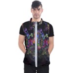 Grunge Paint Splatter Splash Ink Men s Puffer Vest