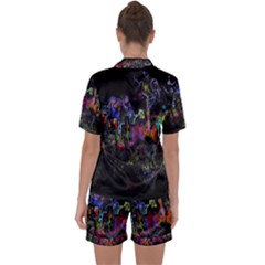 Satin Short Sleeve Pajamas Set 