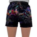 Grunge Paint Splatter Splash Ink Sleepwear Shorts