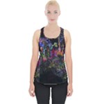 Grunge Paint Splatter Splash Ink Piece Up Tank Top