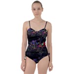 Grunge Paint Splatter Splash Ink Sweetheart Tankini Set