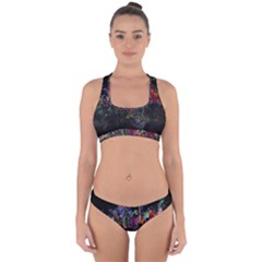 Grunge Paint Splatter Splash Ink Cross Back Hipster Bikini Set from ArtsNow.com