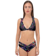 Double Strap Halter Bikini Set 