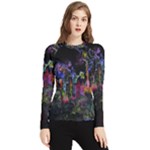 Grunge Paint Splatter Splash Ink Women s Long Sleeve Rash Guard