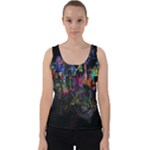 Grunge Paint Splatter Splash Ink Velvet Tank Top