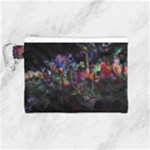 Grunge Paint Splatter Splash Ink Canvas Cosmetic Bag (Medium)