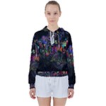 Grunge Paint Splatter Splash Ink Women s Tie Up Sweat