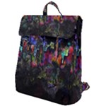 Grunge Paint Splatter Splash Ink Flap Top Backpack