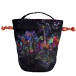 Grunge Paint Splatter Splash Ink Drawstring Bucket Bag