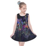 Grunge Paint Splatter Splash Ink Kids  Summer Dress