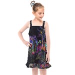 Grunge Paint Splatter Splash Ink Kids  Overall Dress
