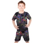 Grunge Paint Splatter Splash Ink Kids  T-Shirt and Shorts Set