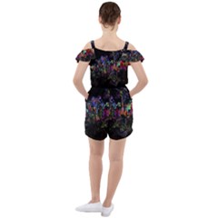 Ruffle Cut Out Chiffon Playsuit 