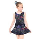 Grunge Paint Splatter Splash Ink Kids  Skater Dress Swimsuit