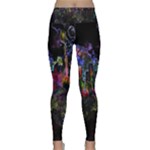 Grunge Paint Splatter Splash Ink Lightweight Velour Classic Yoga Leggings
