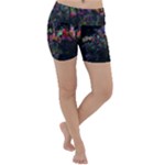 Grunge Paint Splatter Splash Ink Lightweight Velour Yoga Shorts