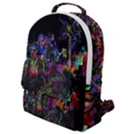 Grunge Paint Splatter Splash Ink Flap Pocket Backpack (Small)