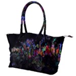Grunge Paint Splatter Splash Ink Canvas Shoulder Bag