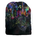 Grunge Paint Splatter Splash Ink Drawstring Pouch (3XL)