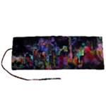 Grunge Paint Splatter Splash Ink Roll Up Canvas Pencil Holder (S)