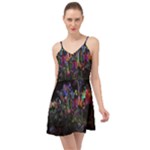 Grunge Paint Splatter Splash Ink Summer Time Chiffon Dress