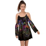 Grunge Paint Splatter Splash Ink Boho Dress