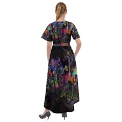 Front Wrap High Low Dress 