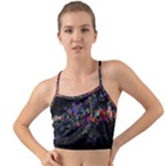 Grunge Paint Splatter Splash Ink Mini Tank Bikini Top