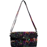 Grunge Paint Splatter Splash Ink Removable Strap Clutch Bag